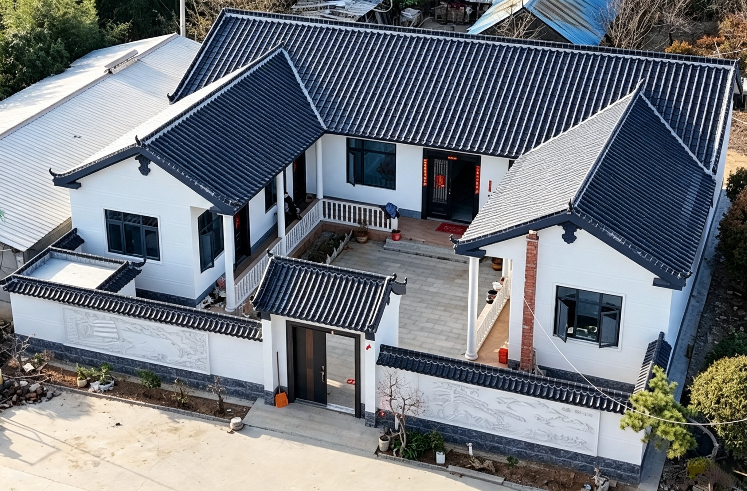 河南平顶山嘉乐迪仿石漆工程案例